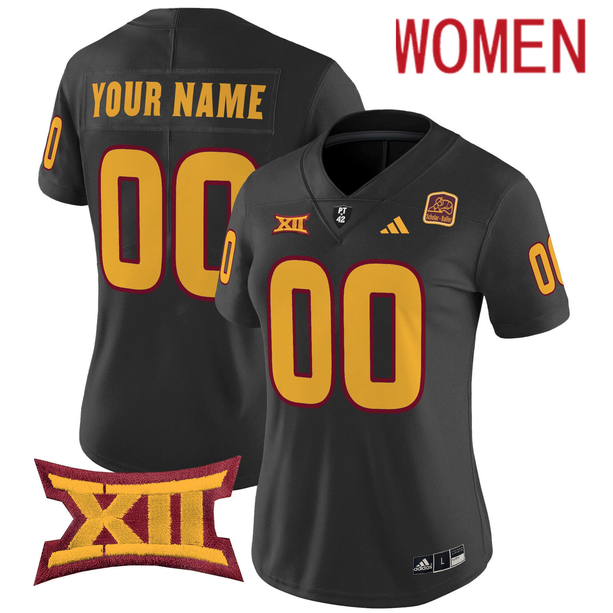 Women Arizona State Sun Devils Black 2024 Vapor Limited Custom NCAA Jersey->customized ncaa jersey->Custom Jersey